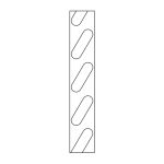 Schematischer Querschnitt zur Funktionsweise feststehender Aluminium-Lamellen für Fensterläden.