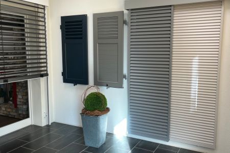 Rollladen in der Ausstellung bei Mühlen Rollladen und Sonnenschutz